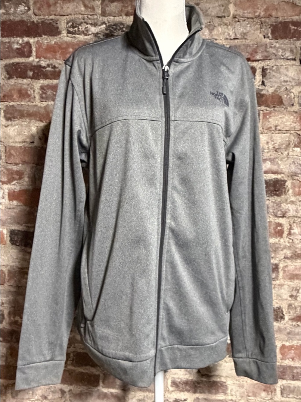 The North Face Men's Heather Gray Performance Full-Zip Jacket